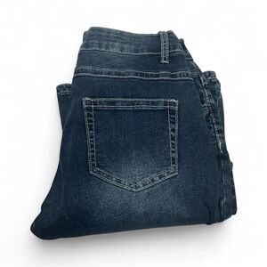 SHEIN Dark Blue Denim Jeans